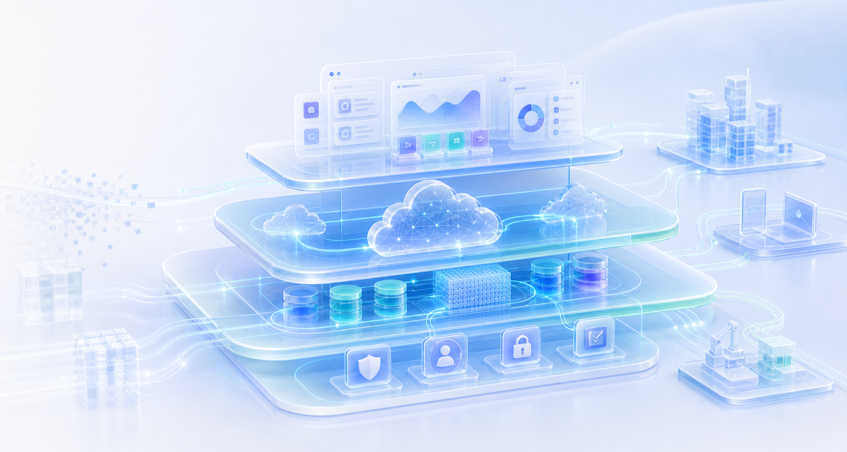 Layered enterprise platform for AI-era modernization